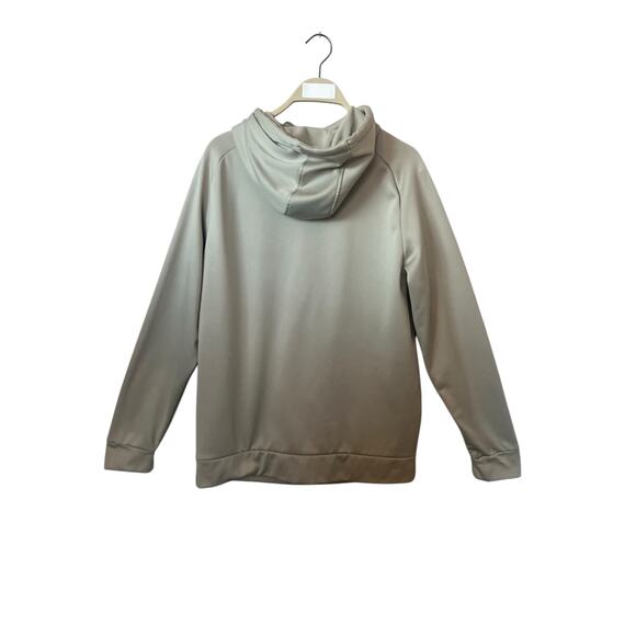 UNDER ARMOUR HOODIE SWEATSHIRT MENS BEIGE FRONT LOGO SIZE M - Picture 2 of 11